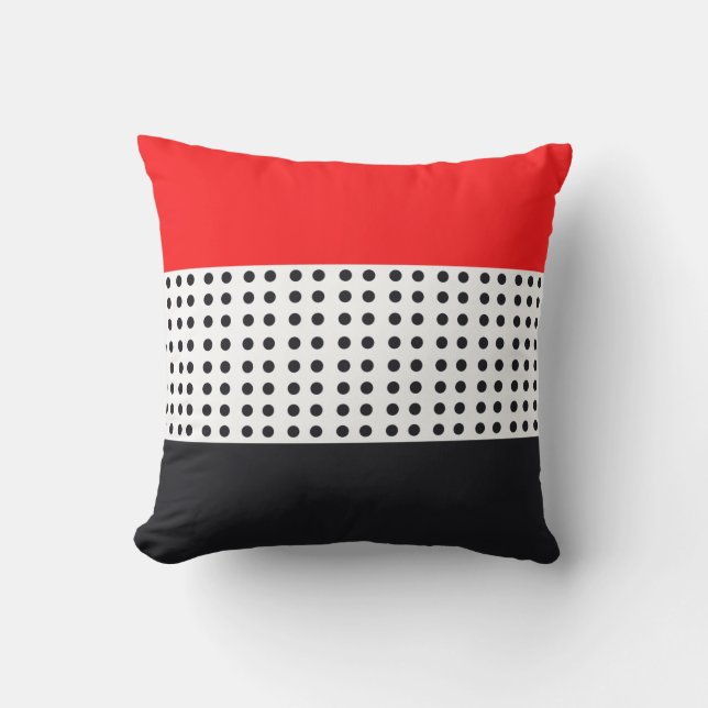 Black and White Modern Cushion (Front)