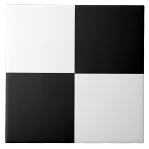 Black and white modern design tile
