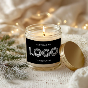 Black and White Modern Logo Rectangular Sticker