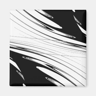 Black and White Modern Magnet
