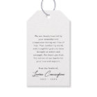 Black and White Modern Minimalist Simple Funeral