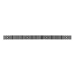 Black And White Modern Mudcloth 2 Satin Ribbon