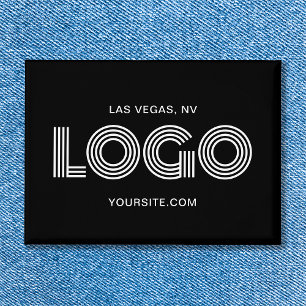 Black and White Modern Rectangular Logo