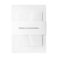 Black and White Modern Simple Names Wedding