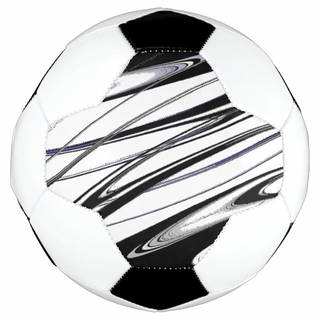 Black and White Modern Soccer Ball (Front)
