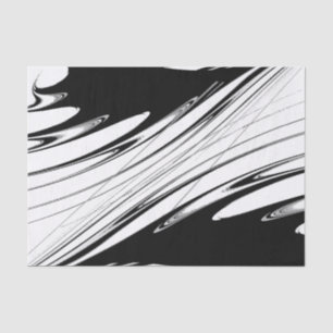 Black and White Modern Tissue Paper