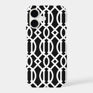 Black and White Modern Trellis Pattern