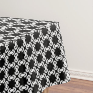 Black and White Modern Urban Pattern Tablecloth