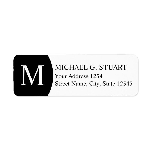 Black and White Monogram (Front)