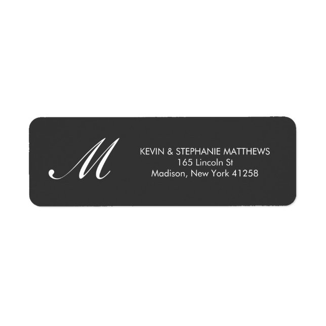 Black and White Monogram (Front)