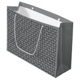 Black and White Mosaic Large Gift Bag