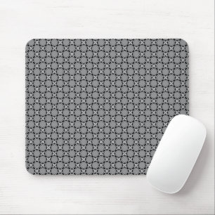 Black and White Mosaic Mouse Pad