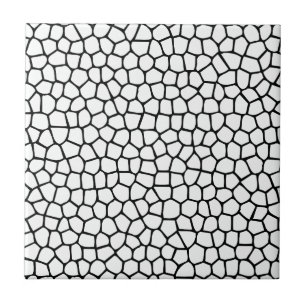 Black and white Mosaic pattern Tile