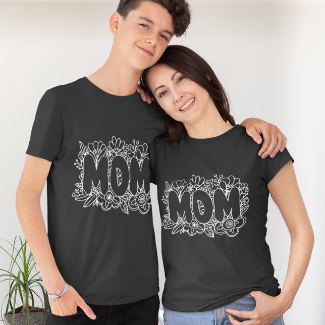Black and white mother's day  T-Shirt (Creator Uploaded)