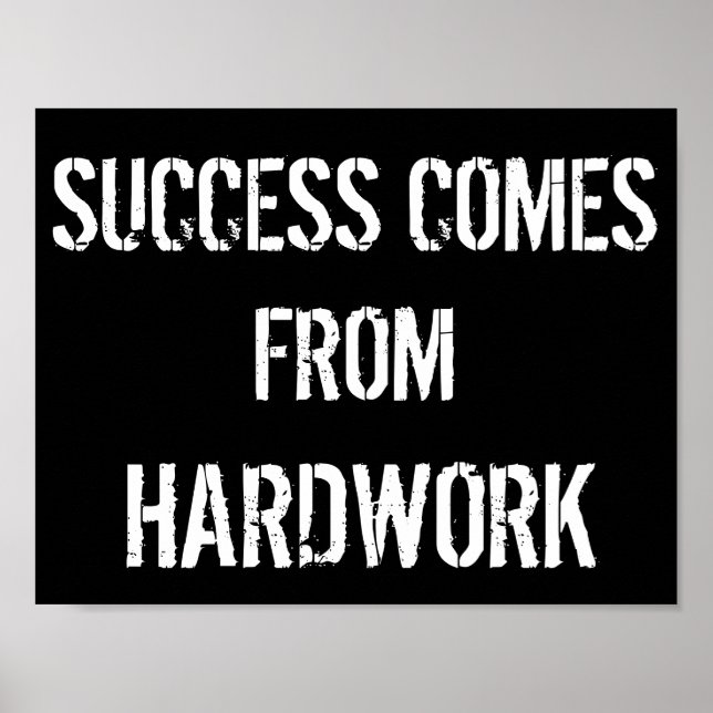 Black and White Motivational Poster (Front)