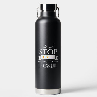  Black and White Motivational Water Bottle
