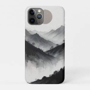 Black and White Mountain Landscape  Case-Mate iPhone Case