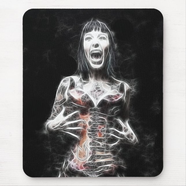 black and white mouse pad (Front)