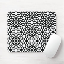 Black and White Mouse Pad