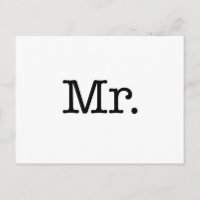 Black and White Mr. Wedding Anniversary Quote