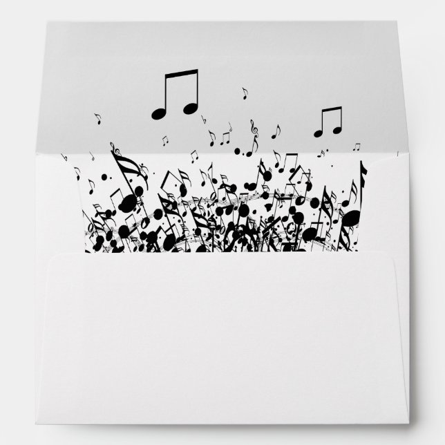 black and white music explosion envelopes (Back (Bottom))