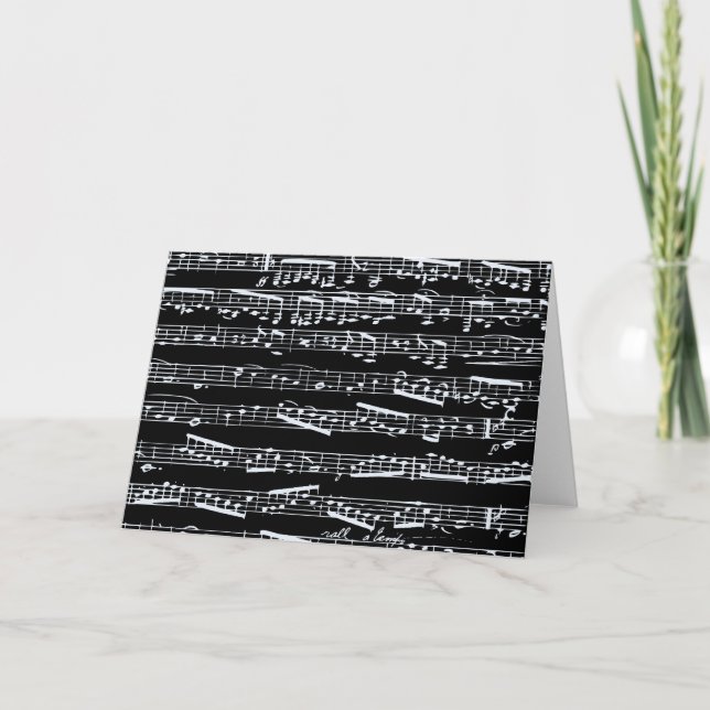 Black and white music notes (Front)
