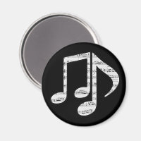 Black and White Music Notes