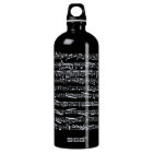 Black and white music notes