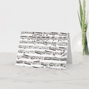 Black and white musical notes
