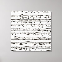Black and white musical notes