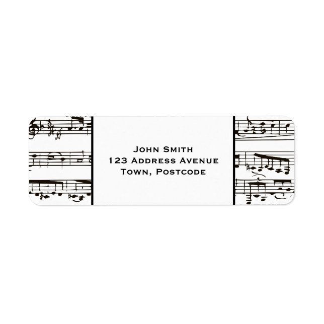 Black and white musical notes (small text) (Front)