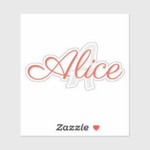black and white name monogram personalised