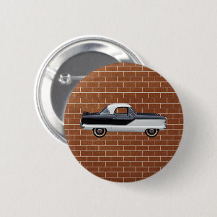 Black and White Nash Metropolitan 6 Cm Round Badge
