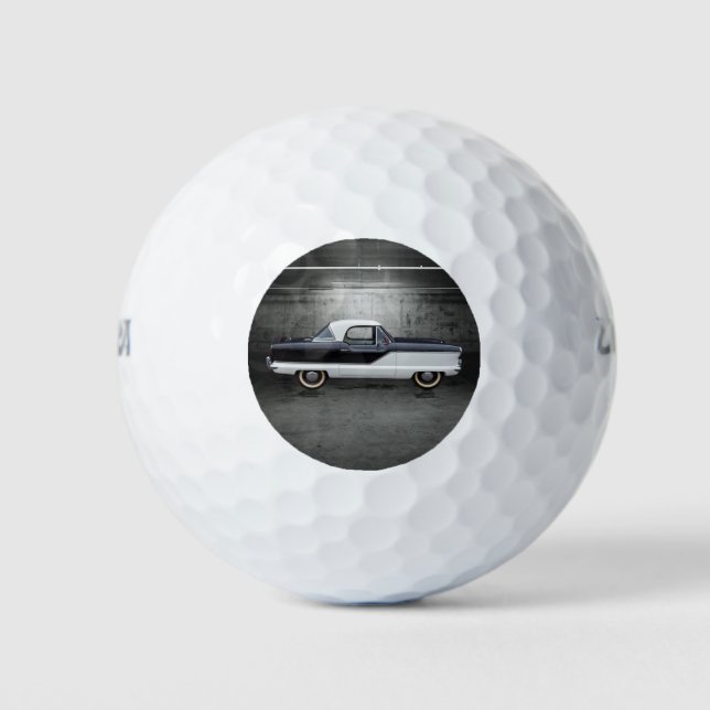Black and White Nash Metropolitan Golf Balls (Front)