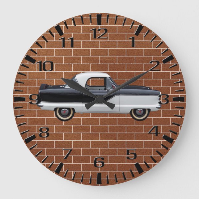 Black and White Nash Metropolitan Large Clock (Front)