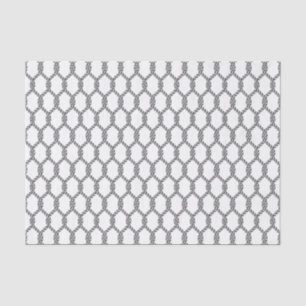 Black And White Nautical Rope Pattern Tissue Paper