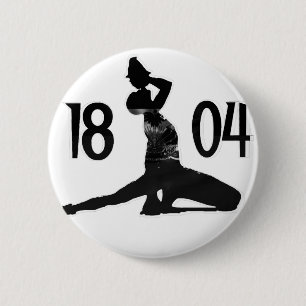 Black and White Neg Marron 1804 Haiti Tee Haitia 6 Cm Round Badge