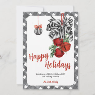 Black and White Noël Christmas Invitation