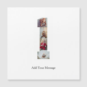 Black and White Number 1 Photo Collage