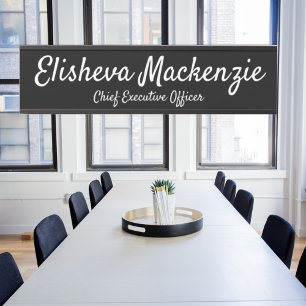 Black and White Office Door Sign Signs Name Plate