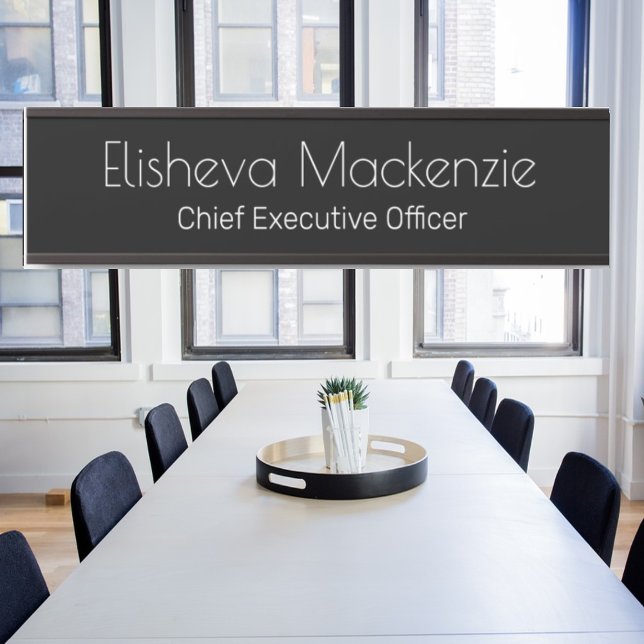 Black and White Office Door Sign Signs  Name Plate (Creator Uploaded)