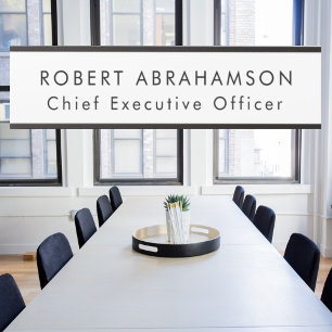 Black and White Office Door Signs Sign