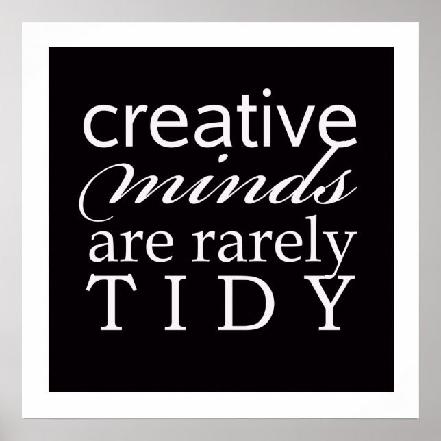 Black and White Office Poster for Creatives (Front)