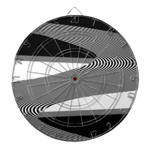 Black And White Op Art Design, Dartboard