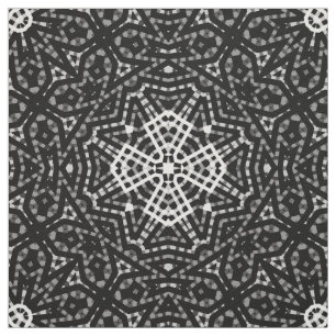 Black and white , openwork , geometric , lace patt fabric