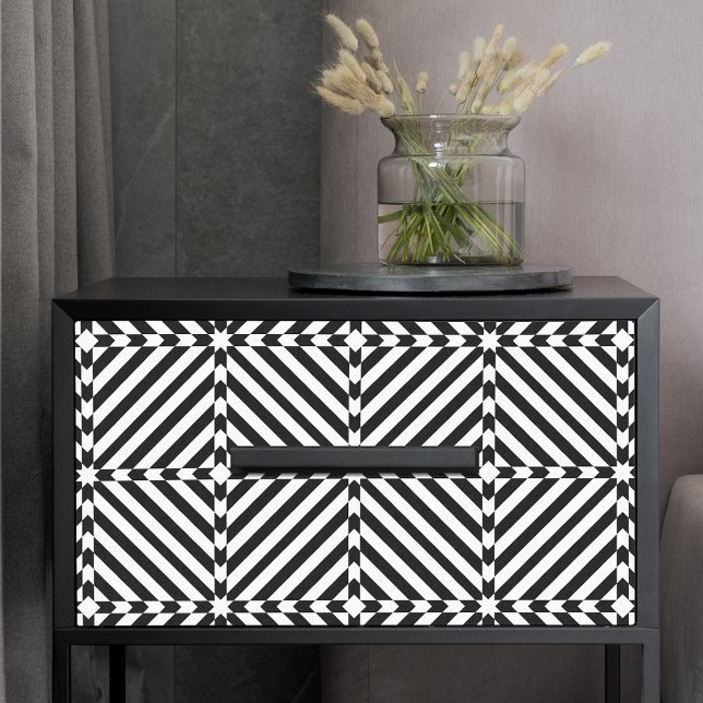 Black and White Optical Illusion Mosaic Pattern Tissue Paper (Creator Uploaded)