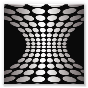 Black and White Optical Illusion Photo Print