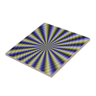 Black and White Optical Illusion Tile