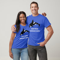 Black and White Orca, Killer Whale Custom Message