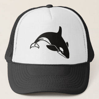 Black and White Orca Killer Whale Trucker Hat